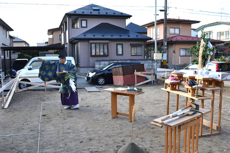 着工前確認・地鎮祭